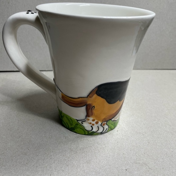 Debby Carmen Faux Paw Productions Basset Hound 4.5 Latte Mug Never Used - Picture 7 of 7
